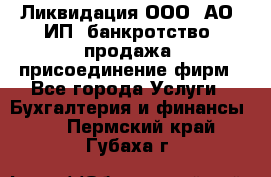 Ликвидация ООО, АО, ИП, банкротство, продажа, присоединение фирм - Все города Услуги » Бухгалтерия и финансы   . Пермский край,Губаха г.